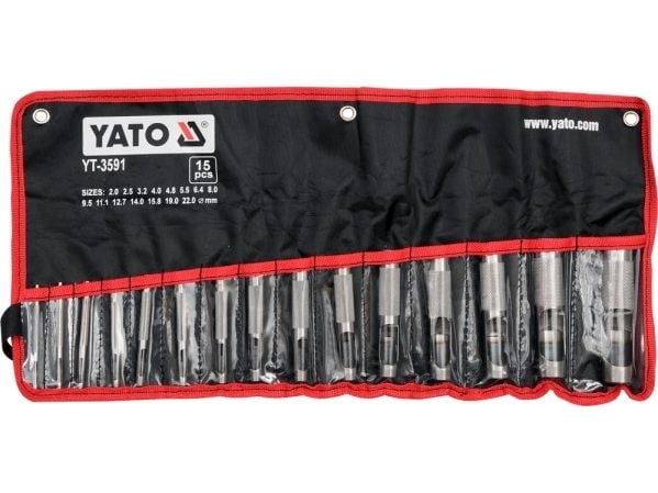 YATO SKIN PUNCHES 15 elementtiä 3591