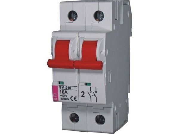 Eti-Polam modulaarinen kytkin 25A 2P 400V SV 225 (002423222) Eti-Polam modulaarinen kytkin 25A 2P 400V SV 225 (002423222)