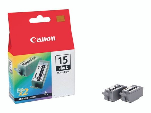 Canon BCI-15 - 2-pack - svart - original - blekkbeholder - for i70, 80; PIXMA iP90, iP90v