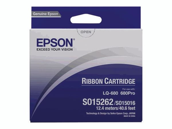 Epson - Svart - stoffbånd for skriver - for LQ 1060, 2500, 2500+, 2550, 670, 680, 680Pro