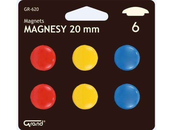 Grand Magnets 20 mm 6 deler blisterpakning - 192691