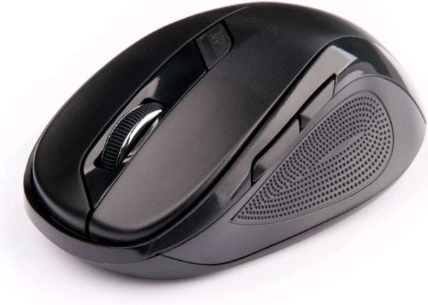 C-TECH WLM-02, Høyre hendt, Optisk, RF kabel-fri, 1600 DPI, Svart