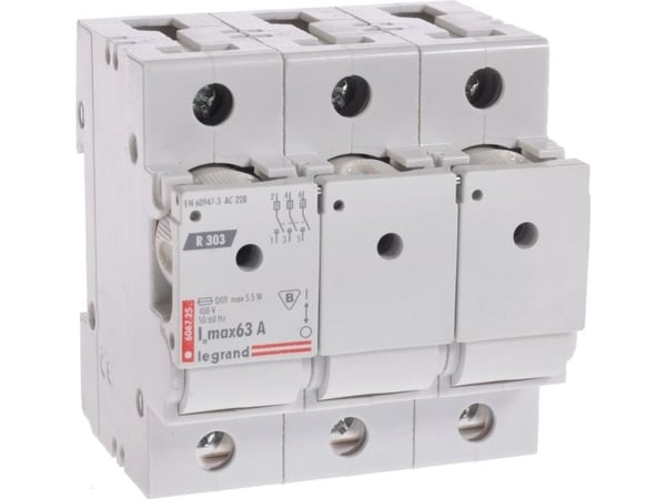 Sulakkeen erotin 3P 63A D02 R303 MAKS / ilman inserttejä / 606725