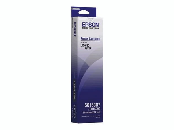 Epson SIDM musta värinauha LQ-630-tulostimeen (C13S015307), LQ-630, Musta, Pistematriisi, 24-pin, 4000000 merkit, Musta