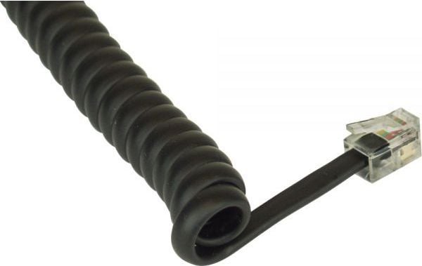 InLine 18895A, 4 m, RJ10, RJ10, svart, Jack
