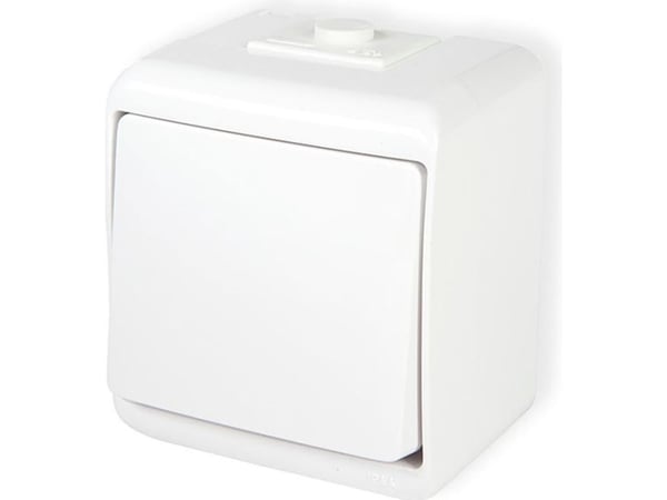 Karlik WHE-1, Trykknapkontakt, IP54, 250 V, 10 A
