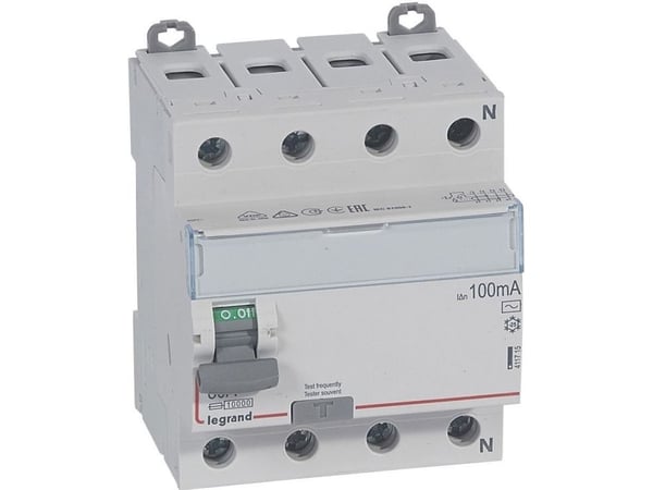 Legrand vikavirtasuojakytkin 4P 80A 0,1A AC tyyppi P304 DX3 (411715)