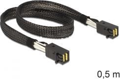Delock - SAS intern kabel - SAS 6Gbit/s - 4 x Mini SAS HD (SFF-8643) til 4 x Mini SAS HD (SFF-8643) - 50 cm - for P/N: 62703, 62704