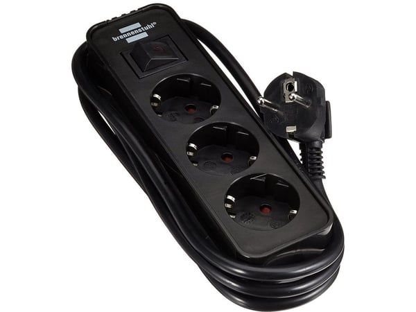 Brennenstuhl 1153230000, 1,5 m, Sisätila, 3 AC-pistorasia(a), 200 mm, 1 kpl