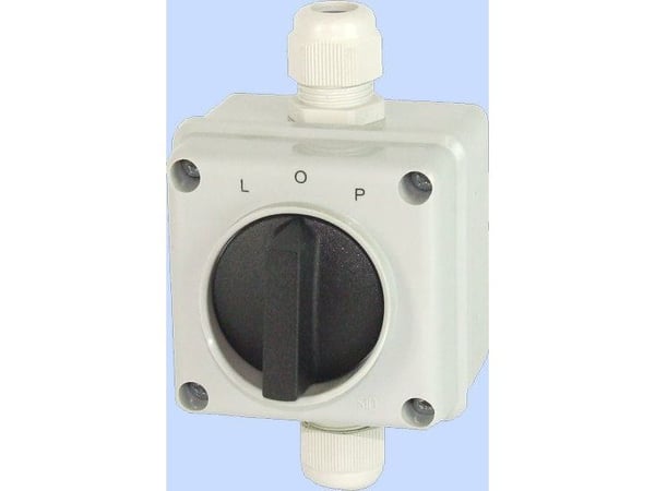 Elektromet nokkakytkin L-0-P 3P 12A IP65 kaari E12-43 kotelossa (921243)