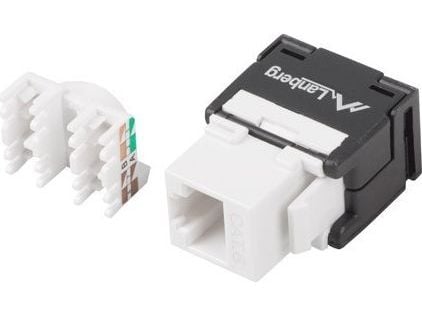 Lanberg KSUA-2000, Tasainen, Musta, Valkoinen, RJ-45, LSA, Naaras, Naaras