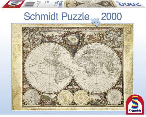 Schmidt Spiele 58178, 2000 styck, Kartor, 12 År