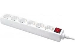 LogiLink LPS202, 1,5 m, IP20, Valkoinen, TUV / GS, 6 AC-pistorasia(a), 250 V