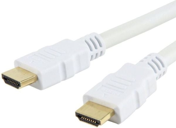 Techly 3.0m HDMI M/M, 3 m, HDMI Type A (Standard), HDMI Type A (Standard), 4096 x 2160 piksler, 3D, Hvit