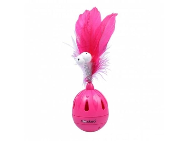 COOCKOO leke til katt Tumbler rosa 19,5x7 cm