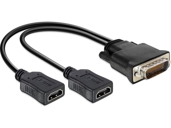 Delock - Video adapter - HDMI hunn til DMS-59 hann - 25 cm