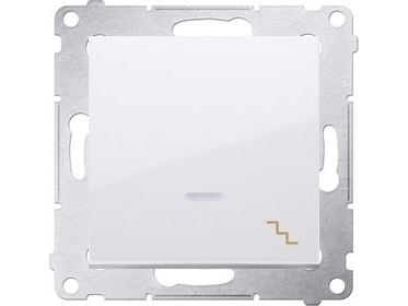 Kontakt-Simon DW6AL.01/11, Muovi, Valkoinen, IP20, IP44, 250 V, 16 A, 75 mm
