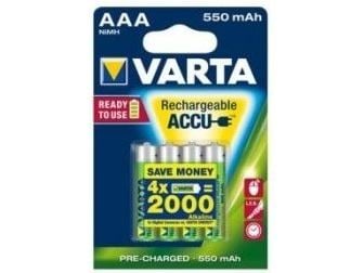 Varta - Batteri 4 x AAA - NiMH - (oppladbart) - 550 mAh