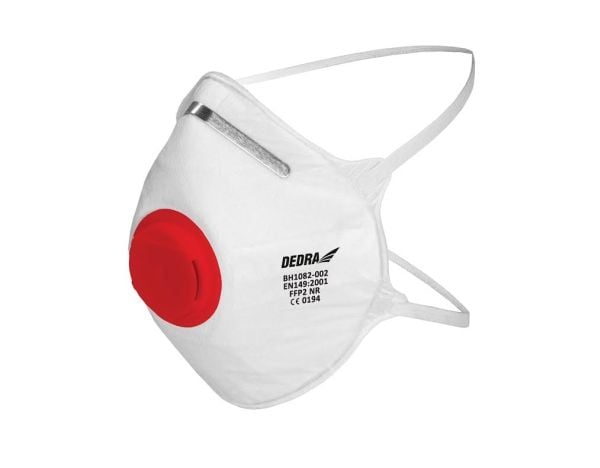 Dedra dammask FFP2 med 1 ventil, 2 st CE (BH1082-002)