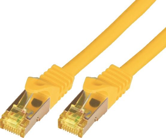 M-CAB - Nettverkskabel - RJ-45 (hann) til RJ-45 (hann) - 20 m - SFTP, PiMF - CAT 7 - gul