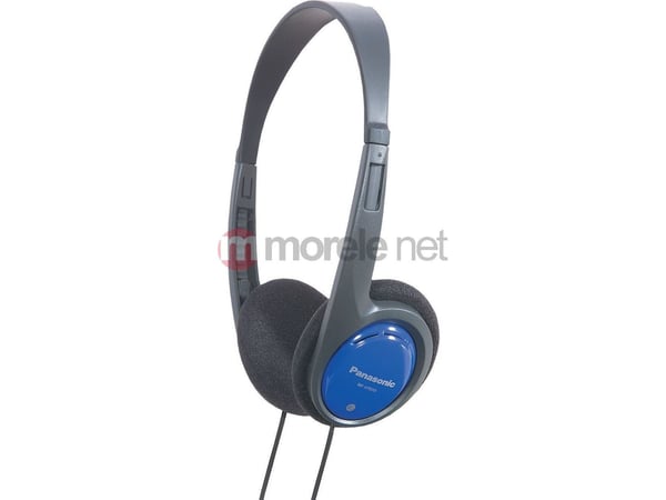 Panasonic RP-HT010E-A - Hodetelefoner - on-ear - kablet - 3,5 mm jakk - blå