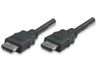 Manhattan 323192, 1 m, HDMI Type A (Standard), HDMI Type A (Standard), 3D, 10,2 Gbit/sek., Svart