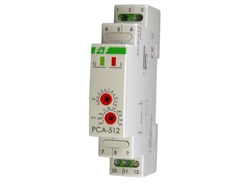 F&amp;F tidsrelä med enkel funktion 12÷264V AC/DC 10A - PCA-512 UNI