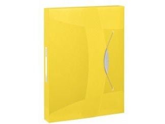 Esselte Vivida - Boksfil - for A4 (210 x 297 mm) - kapasitet: 380 ark - gjennomskinnelig, livlig gul