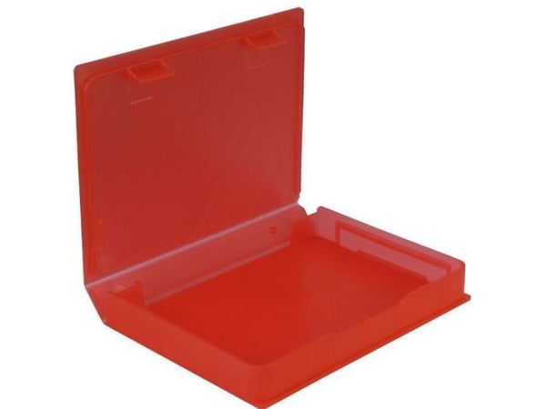 Inter-Tech HDD Protection Box - Beskyttelsesboks for harddisk - kapasitet: 1 harddiskstasjon (2,5") - rød