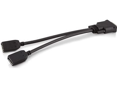 HP DMS-59 to Dual DisplayPort Kit - DisplayPort-adapter - DisplayPort (hona) till DMS-59 (hane) - för Elite Slice for Meeting Rooms G2, Slice G2; E...