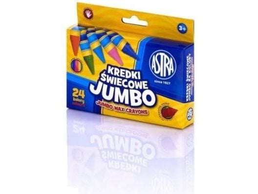 Astra voks-/fargekritt Jumbo, 24 farger