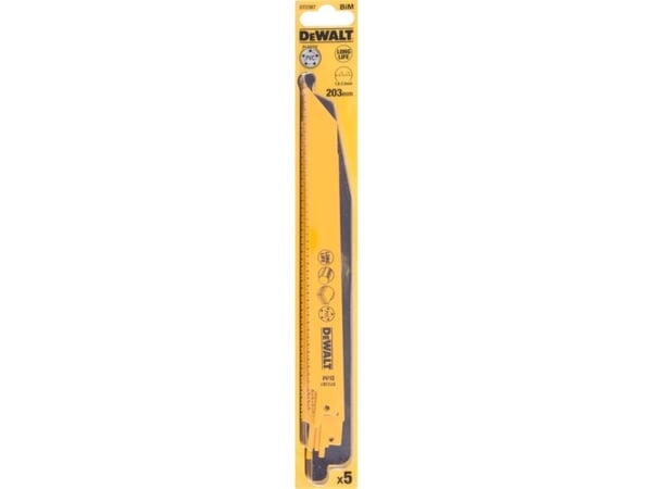 Dewalt BIM 203mm sapelisahanterät alajak. 1.8-2.5mm 5kpl DT2387