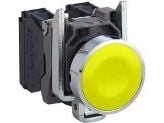 Schneider Electric XB4BA51, Painikekytkin, Langallinen, Metalli, Zamak, Keltainen, IP66, IP67, BV CSA DNV GL LROS (Lloyds register of shipping) RIN...