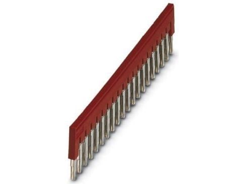 PHOENIX CONTACT Indlægsbro, deling: 6,2 mm, bredde: 122,3 mm, poltal: 20, farve: rød