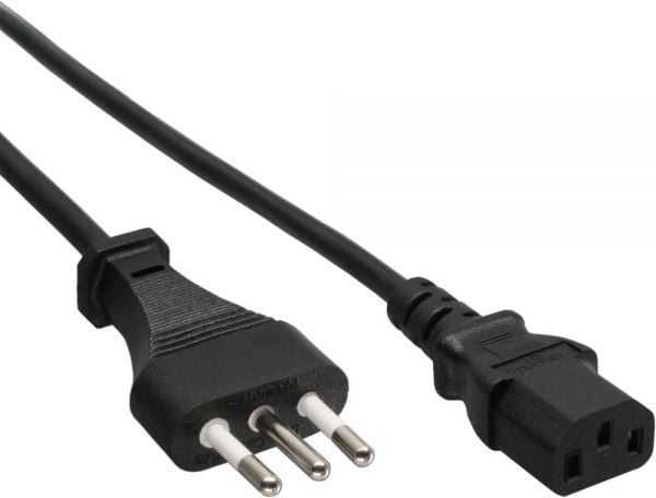 InLine 4043718038084, 1,8 m, Virtapistoke tyyppi L, C13 liitin, 250 V, 10 A