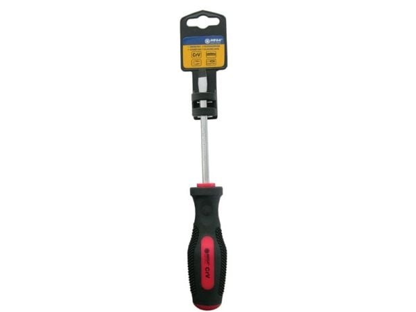Flat skrutrekker 5x75 mm på hengekort - ZR10045