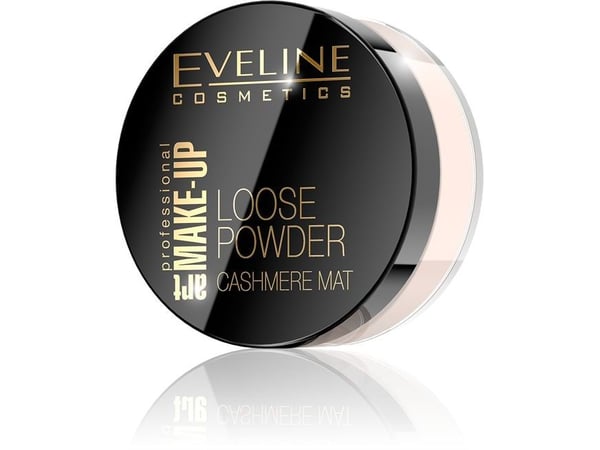 Eveline løspudder PUDER SYPKI LOOSE POWDER CASHMERE MAT nr 01 Transparent