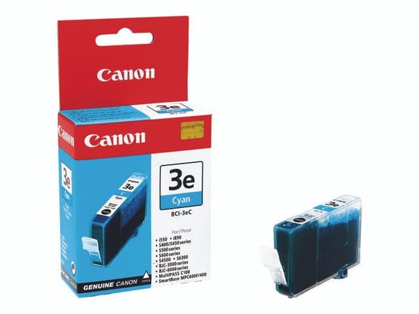 Canon BCI-3EC - Cyan - alkuperäinen - mustesäiliö - BJC-400, 600; i450, 550; MultiPASS C755, MP390; S400, 520, 530; SmartBase MP390, MP730 - mustei...