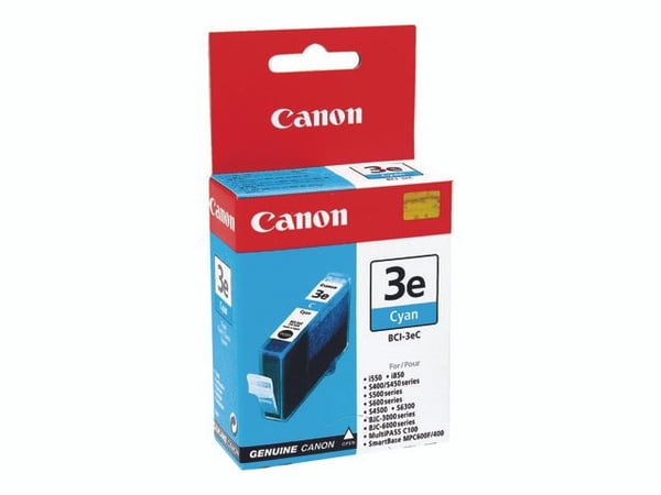 Canon BCI-3EC - Cyan - alkuperäinen - mustesäiliö - BJC-400, 600; i450, 550; MultiPASS C755, MP390; S400, 520, 530; SmartBase MP390, MP730 - mustei...