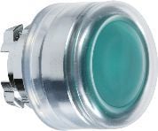 Schneider Electric ZB4, painike, vihreä, yleis-LED, IP66, IK06, luokka I