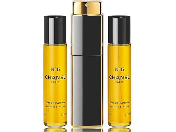 Chanel No 5 EDP 3x20ml emballasje + påfyll