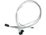 Supermicro - SAS intern kabel - med sidebånd - crossover - 4 x Mini SAS HD (SFF-8643) (hann) til SATA, sidebånd (hunn) - 55 cm