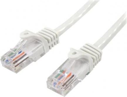 Startech CAT5e Cable - 7 m White Ethernet Cable - Snagless - CAT5e Patch Cord - CAT5e UTP Cable - RJ45 Network Cable - Koblingskabel - RJ-45 (hann)...