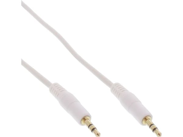 InLine 99939W, 3.5mm, Hankjønn, 3.5mm, Hankjønn, 5 m, Hvit