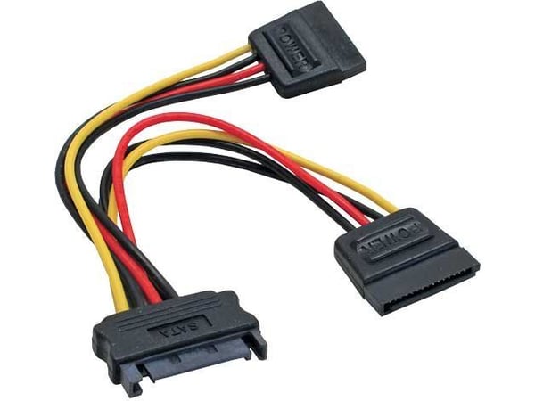 InLine SATA Ström-Y-Kabel SATA - 0,15m