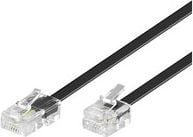 MicroConnect Modular - Nätverkskabel - RJ-11 (hane) till RJ-45 (hane) - 10 m - svart