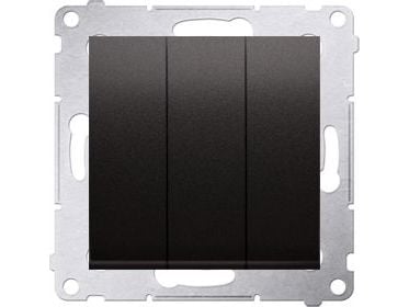 Kontakt-Simon DW31.01/48, Plast, Anthracit, IP20, 250 V, 10 A, 75 mm