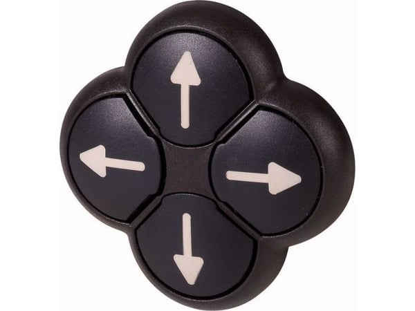 Eaton tryckknapp 4-läges svart med återfjädring M22S-D4-S-X7 (286337)