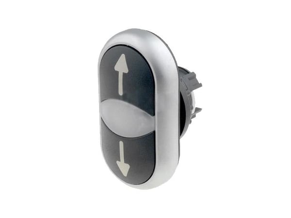 Eaton M22-DDL-S-X7/X7, Sort, Kromfarget, Plast, 29,7 mm, 32,2 mm, 54,7 mm