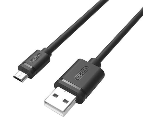 Unitek Y-C451GBK - USB-kabel - USB (hann) til Micro-USB type B (hann) - USB 2.0 - 1 m - svart